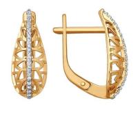 026078 Серьги (Au 585)