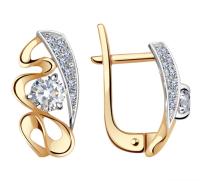 КЛ1665а Серьги (Au 585)