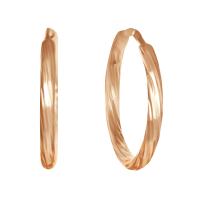 с-082-15з-110 Серьги-конго с алм.гр. позолота (Ag 925)