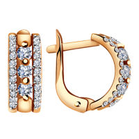 кл1286а Серьги (Au 585)