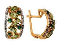 кл826а-5 Серьги (Au 585)