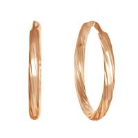 с-082-20з-110 Серьги-конго с алм.гр. позолота (Ag 925)