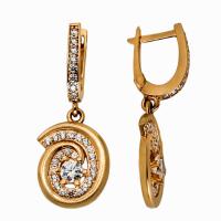 4К19-062 Серьги (Au 585)