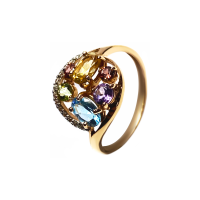 КЛ-452К-АГТХЦ Кольцо Au 585