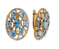 СЛ-500К-Т Серьги (Au 585)