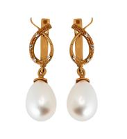 СЛ8057 Серьги (Au 585)