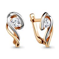941095к Серьги (Au 585) (2 Бр Кр-57 0,610Ct 4/5А)