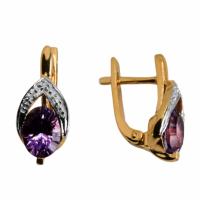 34-1-ZA-E-000320 Серьги (Au 585)