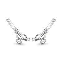 48653А.5 Серьги "Ножницы" (Ag 925)