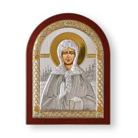 A-4/013G/K Матрона, икона арочная, красное дерево 150х200