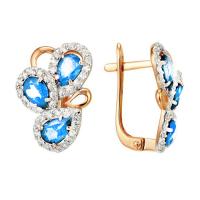 кл1266а-1 Серьги (Au 585)