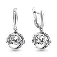 46494а,5 Серьги (Ag 925)