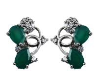 c341904grag+CZ Серьги (Ag 925)