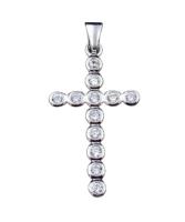 E2NO13696 Подвеска крест(Ag 925)