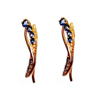 154021F852k-11 Серьги Au 585