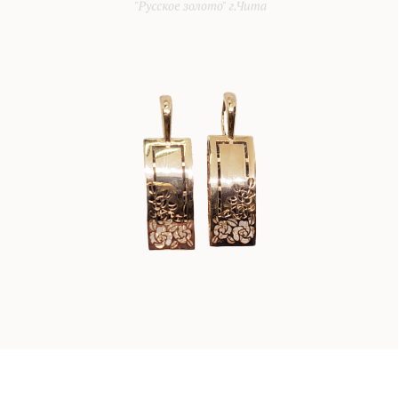 Сд3424 Серьги Au 585