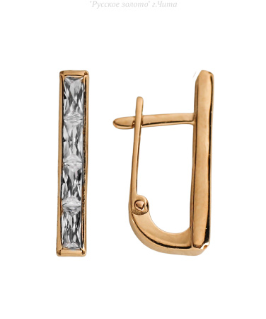 122-2602_f-001 Серьги (Au 585)