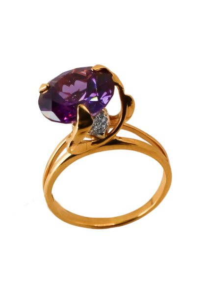 КЛ348 Кольцо (Au 585)