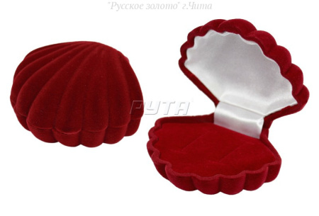 Футляр флокированный, ракушка, серия "Детская" , арт 34202