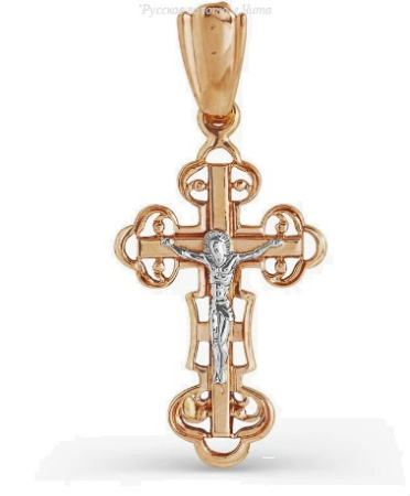 Т13006280 Подвеска крест (Au 585)