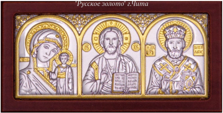AP-4G, Спаситель, Казанская БМ, Николай Чудотворец, триптих, 45х88