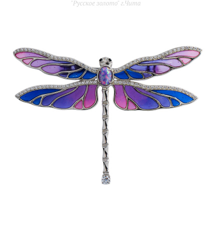 7113034рэ-310 Брошь (Ag 925)