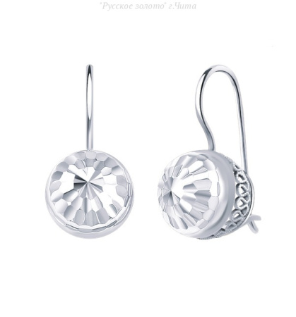 2008а-3-925 Серьги (Ag 925)