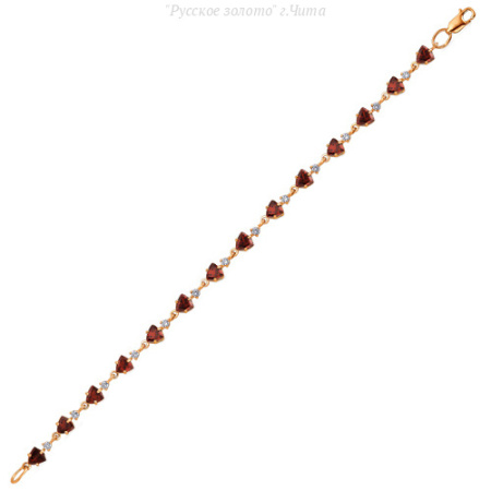 БР120-011-17Гр Браслет (Au 585)