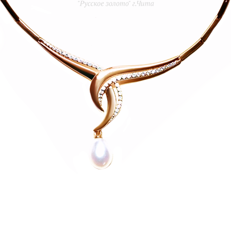 15574зл Колье Au 585