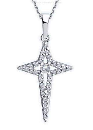 94032668 Подвеска крест (Ag 925)