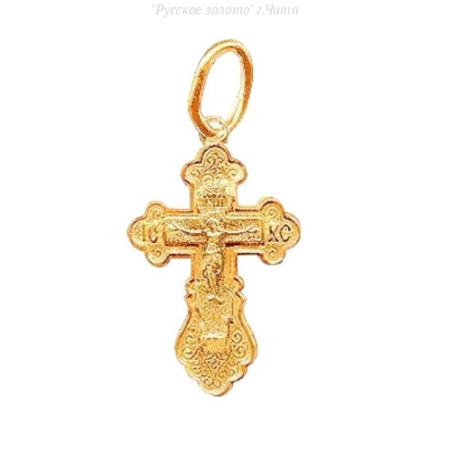 6-025Л_b-001 Крест (Au 585)