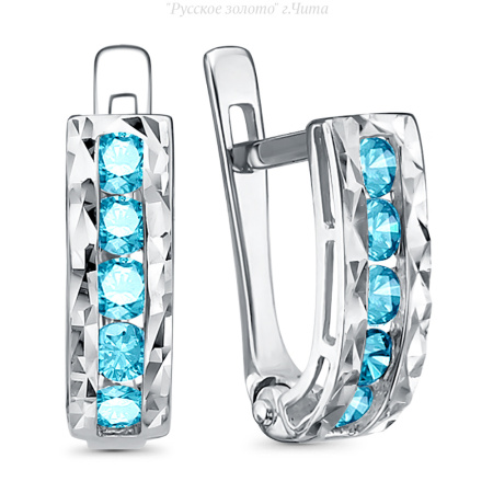 с120506а-2 Серьги (Ag 925)