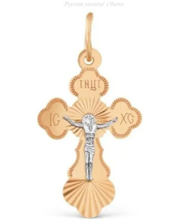 Т13096732 Подвеска крест (Au 585)