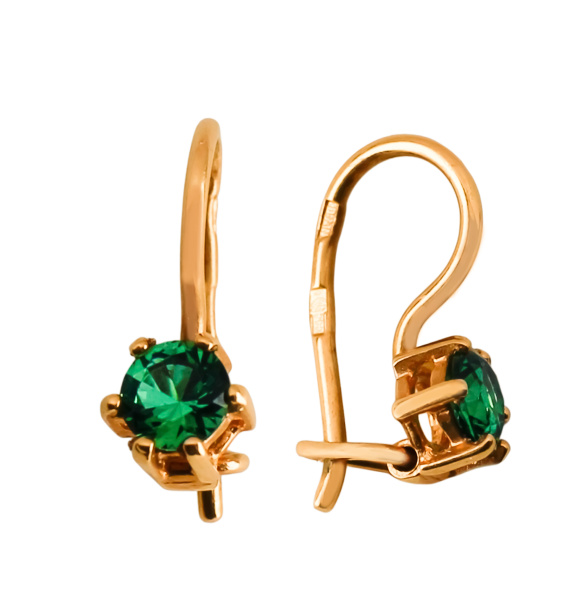 с264-20 Серьги (Au 585)