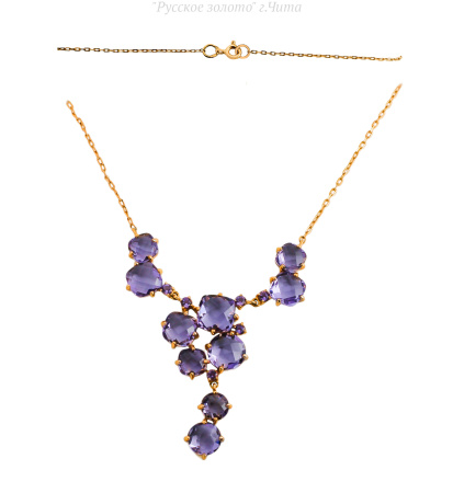 Кл120-084Ам Колье (Au 585)