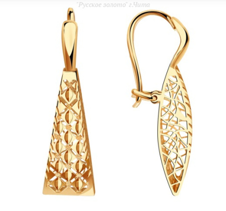 АСд953-3812 Серьги (Au 585)