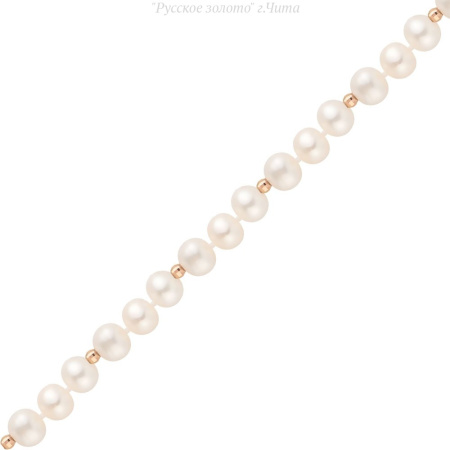 14S457077608 Бусы-Жемчуг (Au 585)
