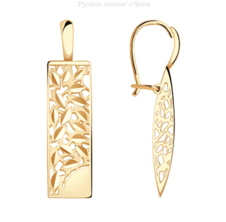 АСд758-3229 Серьги (Au 585)
