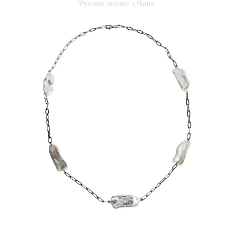 05NE0647a-204 Колье "Барокко" (Ag 925)