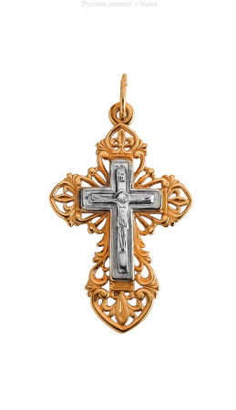 08-0009 Подвеска крест(Au 585)