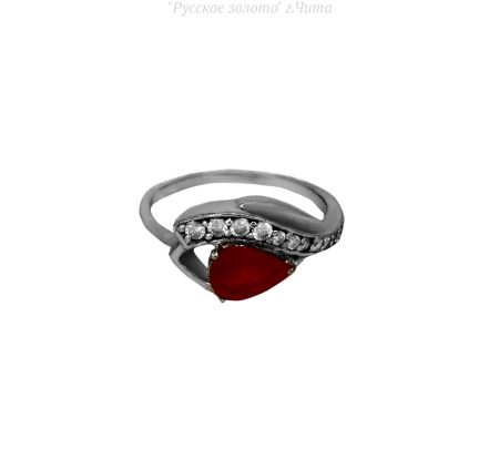 k371908ruby Кольцо (Ag 925)