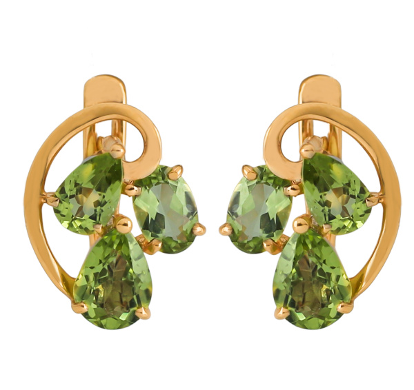 02-1-281 Серьги (Au 585)