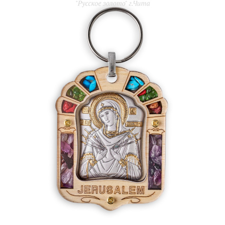 PI-0/006G Благословение Семистрельная БМ, икона, 65x50