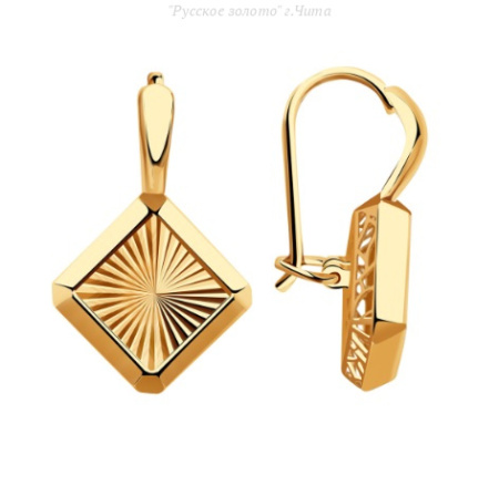 Сд3879 Серьги (Au 585)