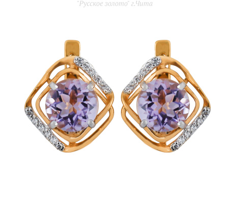 СЛ-450К-А Серьги (Au 585)